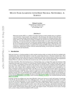 Multi-Task Learning with Deep Neural Networks: A Survey