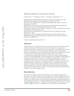 Industrial Topics in Urban Labor System