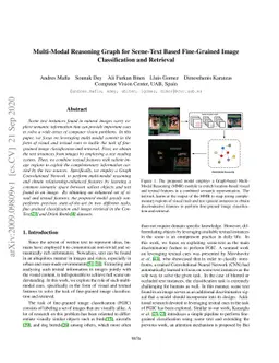 Multi-Modal Reasoning Graph for Scene-Text Based Fine-Grained Image
  Classification and Retrieval