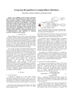 Grasp-type Recognition Leveraging Object Affordance