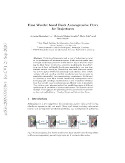 Haar Wavelet based Block Autoregressive Flows for Trajectories