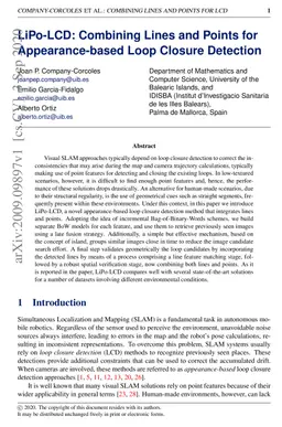 LiPo-LCD: Combining Lines and Points for Appearance-based Loop Closure
  Detection
