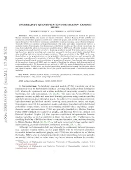 Uncertainty quantification for Markov Random Fields