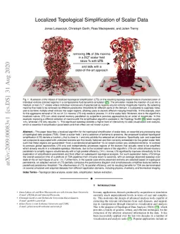 Localized Topological Simplification of Scalar Data