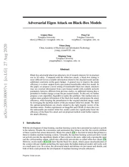 Adversarial Eigen Attack on Black-Box Models