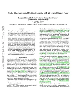 Online Class-Incremental Continual Learning with Adversarial Shapley
  Value