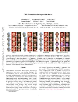 GIF: Generative Interpretable Faces