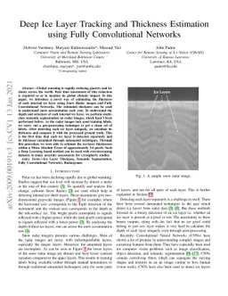 Deep Ice Layer Tracking and Thickness Estimation using Fully
  Convolutional Networks