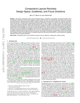 Comparative Layouts Revisited: Design Space, Guidelines, and Future
  Directions