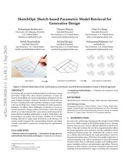 SketchOpt: Sketch-based Parametric Model Retrieval for Generative Design