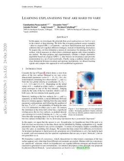 Learning explanations that are hard to vary