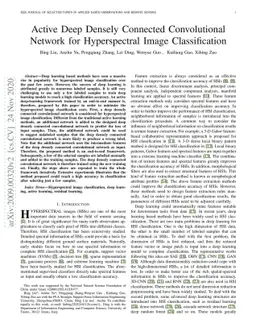 Active Deep Densely Connected Convolutional Network for Hyperspectral
  Image Classification