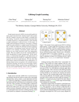 Lifelong Graph Learning