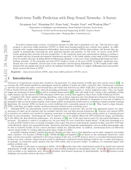 Short-term Traffic Prediction with Deep Neural Networks: A Survey