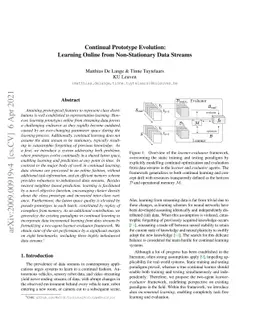 Continual Prototype Evolution: Learning Online from Non-Stationary Data
  Streams