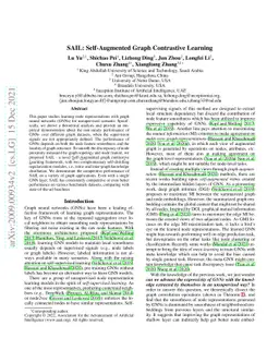 SAIL: Self-Augmented Graph Contrastive Learning