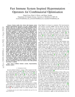 Fast Immune System Inspired Hypermutation Operators for Combinatorial
  Optimisation