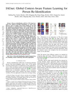 IAUnet: Global Context-Aware Feature Learning for Person
  Re-Identification