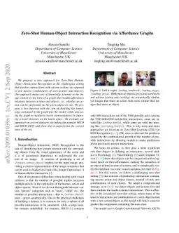 Zero-Shot Human-Object Interaction Recognition via Affordance Graphs