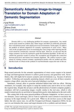 Semantically Adaptive Image-to-image Translation for Domain Adaptation
  of Semantic Segmentation