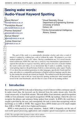 Seeing wake words: Audio-visual Keyword Spotting