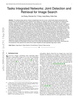 Tasks Integrated Networks: Joint Detection and Retrieval for Image
  Search