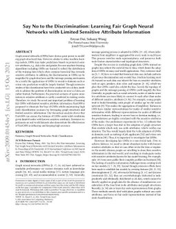 Say No to the Discrimination: Learning Fair Graph Neural Networks with
  Limited Sensitive Attribute Information