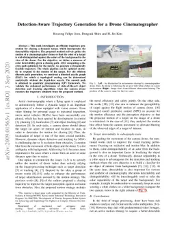 Detection-Aware Trajectory Generation for a Drone Cinematographer