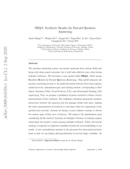 SRQA: Synthetic Reader for Factoid Question Answering