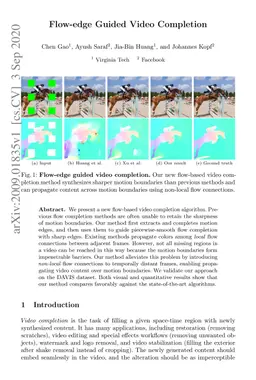 Flow-edge Guided Video Completion