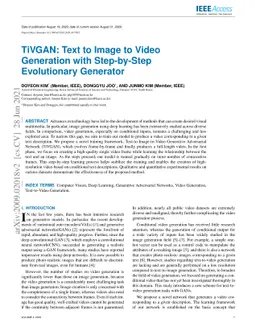 TiVGAN: Text to Image to Video Generation with Step-by-Step Evolutionary
  Generator