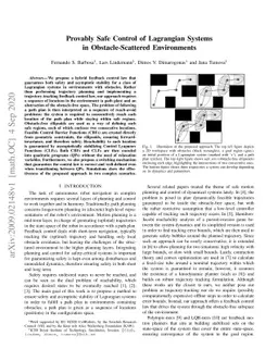 Provably Safe Control of Lagrangian Systems in Obstacle-Scattered
  Environments