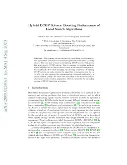 Hybrid DCOP Solvers: Boosting Performance of Local Search Algorithms