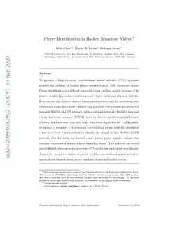 Player Identification in Hockey Broadcast Videos