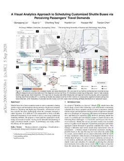 A Visual Analytics Approach to Scheduling Customized Shuttle Buses via
  Perceiving Passengers' Travel Demands
