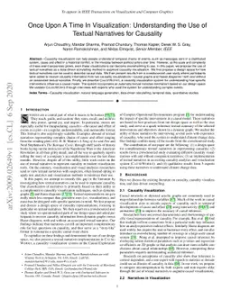 Once Upon A Time In Visualization: Understanding the Use of Textual
  Narratives for Causality