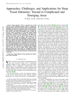 Approaches, Challenges, and Applications for Deep Visual Odometry:
  Toward to Complicated and Emerging Areas