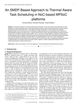 An SMDP-Based Approach to Thermal-Aware Task Scheduling in NoC-based
  MPSoC platforms
