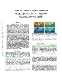 Channel-wise Alignment for Adaptive Object Detection