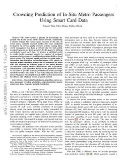 Crowding Prediction of In-Situ Metro Passengers Using Smart Card Data