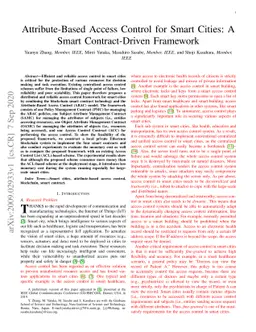 Attribute-Based Access Control for Smart Cities: A Smart Contract-Driven
  Framework