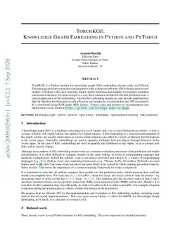 TorchKGE: Knowledge Graph Embedding in Python and PyTorch