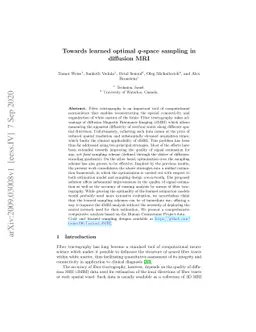Towards learned optimal q-space sampling in diffusion MRI