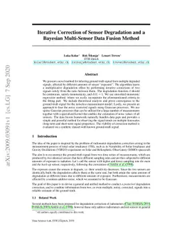 Iterative Correction of Sensor Degradation and a Bayesian Multi-Sensor
  Data Fusion Method