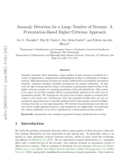 Anomaly Detection for a Large Number of Streams: A Permutation-Based
  Higher Criticism Approach