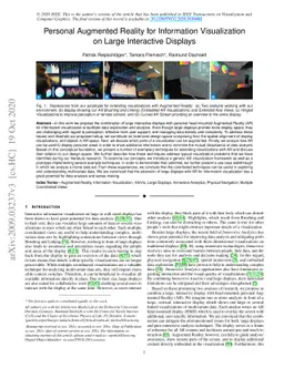 Personal Augmented Reality for Information Visualization on Large
  Interactive Displays