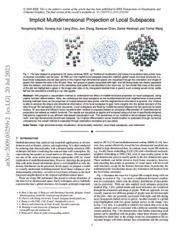 Implicit Multidimensional Projection of Local Subspaces