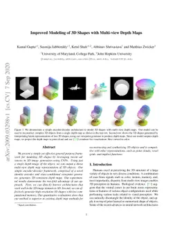 Improved Modeling of 3D Shapes with Multi-view Depth Maps
