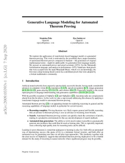 Generative Language Modeling for Automated Theorem Proving