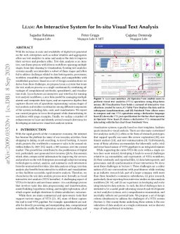 Leam: An Interactive System for In-situ Visual Text Analysis